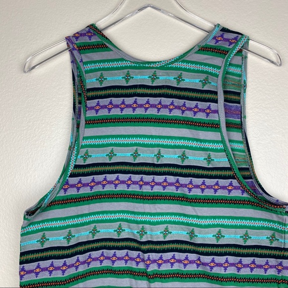 🆕 UO Men's Green Koto Jacquard Tank Top Size S - Picture 7 of 8